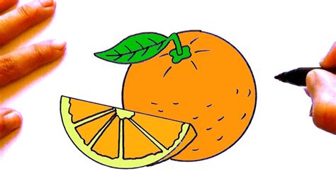 dibujos de naranjas fáciles